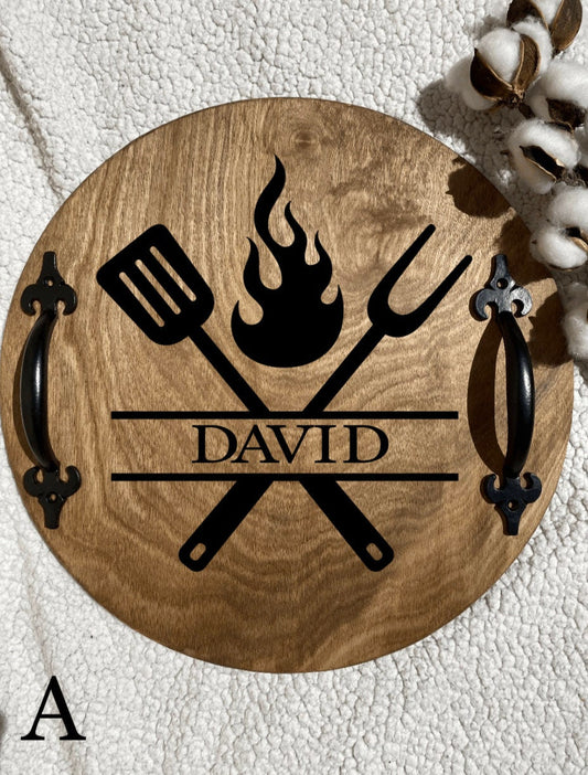 Personalized Grilling Tray With Name